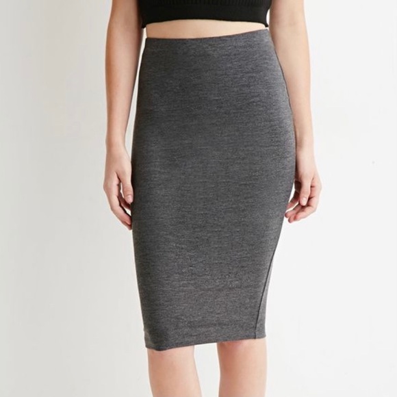 Forever 21 | Stretchy Grey Skirt - Picture 2 of 7